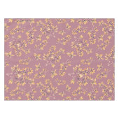 Schwarzdorn-Äste lila gelb Tischdecke (Vorderseite (Horizontal))