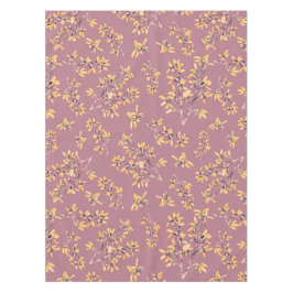 Schwarzdorn-Äste lila gelb Tischdecke