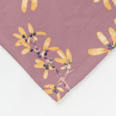 Schwarzdorn-Äste, rotes Gold Fleecedecke (Ecke)