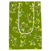 Schwarzdorn-Muster Mittlere Geschenktüte (Rückseite)