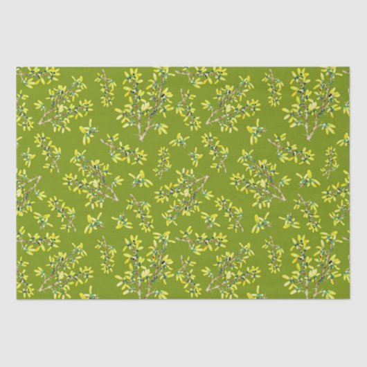 Schwarzdorn-Muster Seidenpapier (Vorderseite)