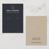 SCHWARZDOTS-KREISPATTER-OHRENANZEIGE-LOGO VISITENKARTE (Vorne/Hinten)