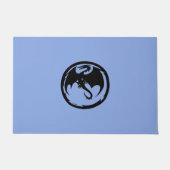 Schwarzdrachenblau Fußmatte (Vorderseite)