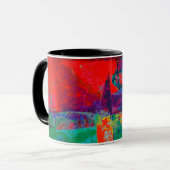 Schwarze 11 oz Combo-Tasse 10 Tasse (Vorderseite Links)