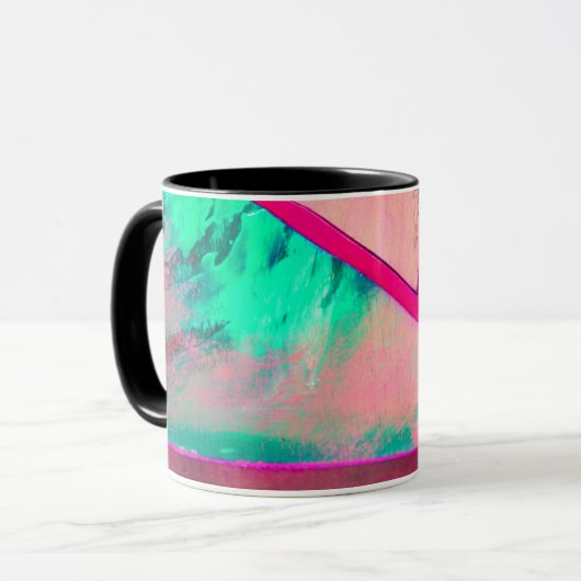 Schwarze 11 oz Combo-Tasse 7 Tasse (Vorderseite Links)