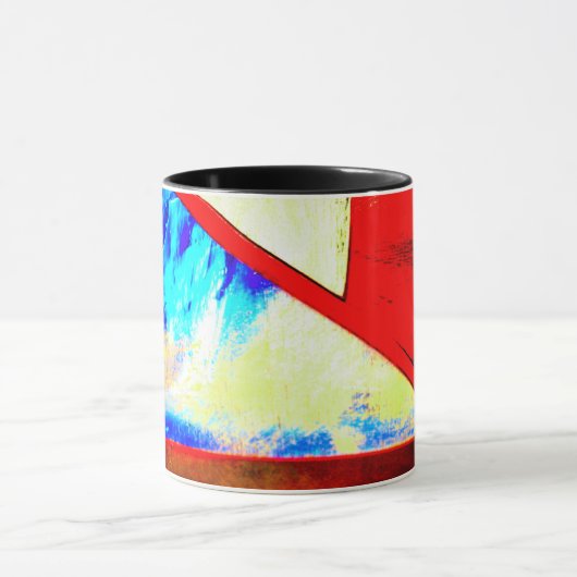 Schwarze 11 oz Combo-Tasse 9 Tasse (Zentrum)