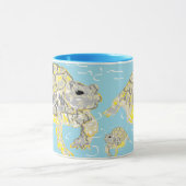 Schwarze 11 oz Combo Tasse Seeschildkröten (Zentrum)