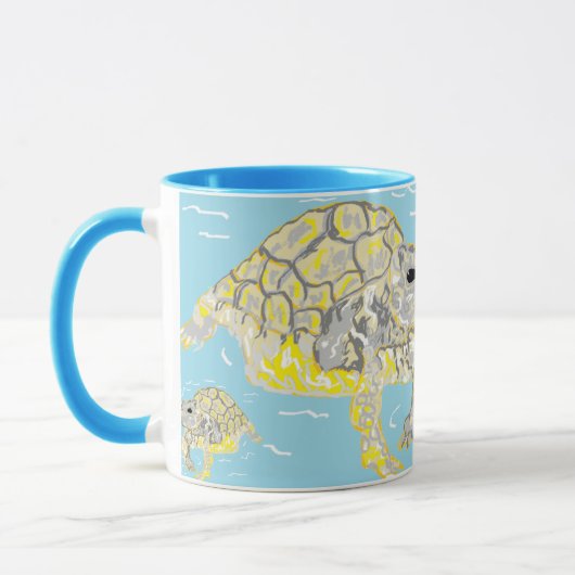 Schwarze 11 oz Combo Tasse Seeschildkröten (Links)