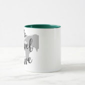 Schwarze 11 oz Combo-Tasse Tasse (Zentrum)