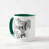 Schwarze 11 oz Combo-Tasse Tasse (Vorderseite Links)