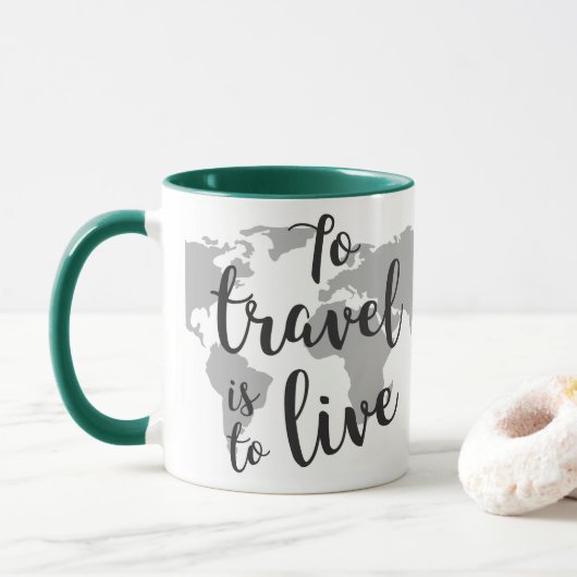 Schwarze 11 oz Combo-Tasse Tasse (Mit Donut)