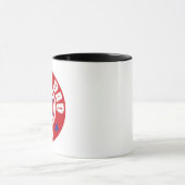 Schwarze 11 oz Combo-Tasse Tasse (Zentrum)