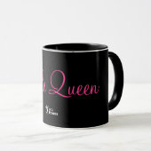 Schwarze 11 oz-Tasse | Öko Fitness Pole Queen 3 Tasse (VorderseiteRechts)