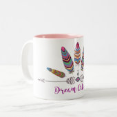 Schwarze 11 oz Zwei-Tonen-Tasse Zweifarbige Tasse (Vorderseite Links)