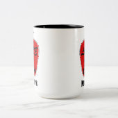 Schwarze 15 oz Zwei-Tonen-Tasse Zweifarbige Tasse (Mittel)