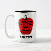 Schwarze 15 oz Zwei-Tonen-Tasse Zweifarbige Tasse (Links)