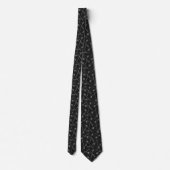 Schwarze 1880er-Melee-Waffen-Necktie Krawatte (Rückseite)