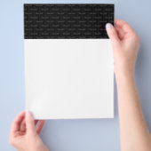 Schwarze 3D-Masche Flyer (Hand)