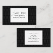 Schwarze 3D-Masche Visitenkarte (Vorne/Hinten)