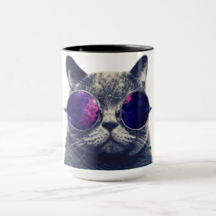 Schwarze 450ml-Kombitasse Tasse