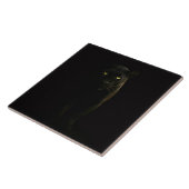 Schwarze 4 Luxe-Fliese mit schwarzem Panther Fliese (Seite)