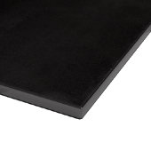 Schwarze 4 Luxe Glasplatte Cavalier Spaniel Schneidebrett (Ecke)