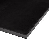 Schwarze 4 Luxe Glasplatte Gecko Leopardidechse Schneidebrett (Ecke)