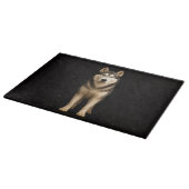 Schwarze 4 Luxe Glasplatte Icy Elite Husky Schneidebrett (Ecke)