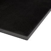 Schwarze 4 Luxe Glasplatte Icy Elite Husky Schneidebrett (Ecke)