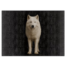 Schwarze 4 Luxe Glasplatte Ivory Arctic Wolf