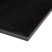 Schwarze 4 Luxe Glasplatte Ivory Arctic Wolf Schneidebrett (Ecke)