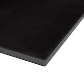 Schwarze 4 Luxe Glasplatte Refined Papillon Schneidebrett (Ecke)