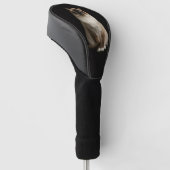 Schwarze 4 Luxe Golf Driver Hülle, Birmanische Kat Headcover (angewinkelt)