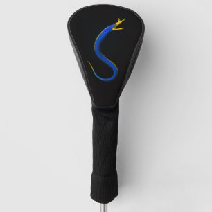 Schwarze 4 Luxe Golf Driver Hülle, Blauer Band Aal Headcover