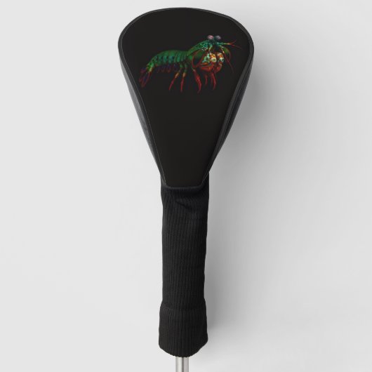 Schwarze 4 Luxe Golf Driver Hülle, Fangschreckenkr Headcover (Vorderseite)