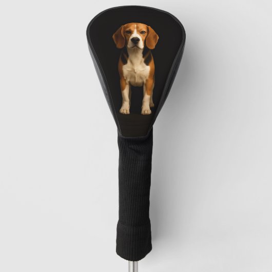 Schwarze 4 Luxe Golf Driver Hülle, freundlicher Be Headcover (Vorderseite)