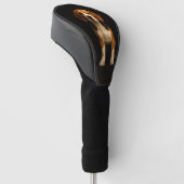 Schwarze 4 Luxe Golf Driver Hülle, freundlicher Be Headcover (angewinkelt)