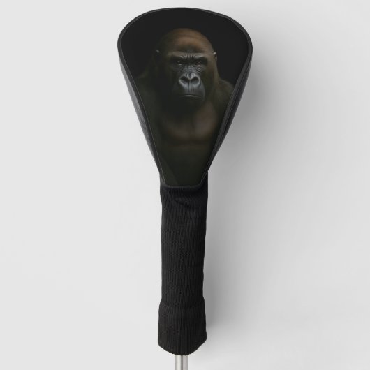 Schwarze 4 Luxe Golf Driver Hülle, Gorilla Headcover (Vorderseite)