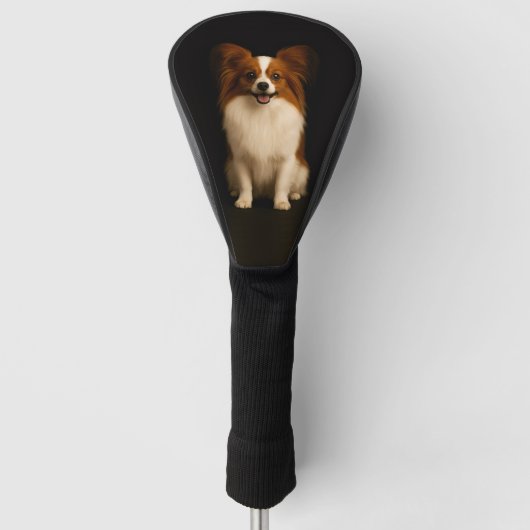 Schwarze 4 Luxe Golf Driver Hülle, Refined Papillo Headcover (Vorderseite)