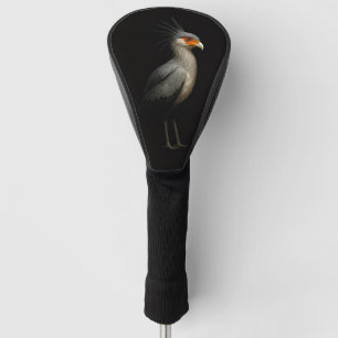 Schwarze 4 Luxe Golf Driver Hülle, Sekretärvogel Headcover
