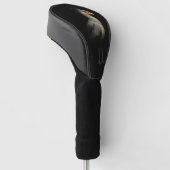 Schwarze 4 Luxe Golf Driver Hülle, Sekretärvogel Headcover (angewinkelt)