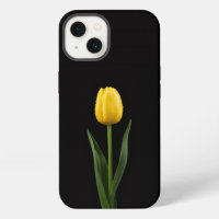 Schwarze 4 Luxe iPhone 13, Goldene Tulpe