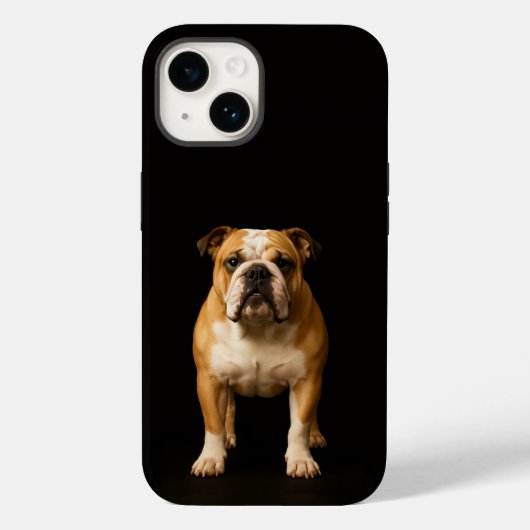 Schwarze 4 Luxe iPhone 14 Hülle Mate, Stamina Bull (Rückseite)