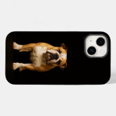 Schwarze 4 Luxe iPhone 14 Hülle Mate, Stamina Bull (Rückseite (Horizontal))