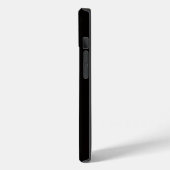 Schwarze 4 Luxe iPhone 14 Hülle Mate, Wilde Tüpfel (Rückseite / Links)