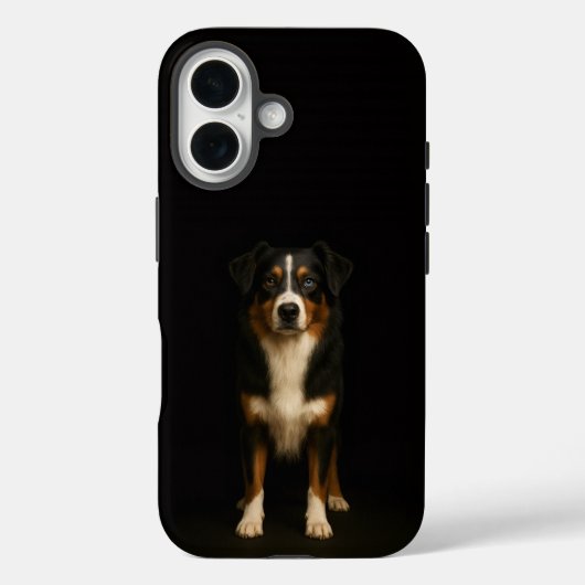 Schwarze 4 Luxe iPhone 16 Hülle, Weiser Australian Case-Mate iPhone Hülle (Rückseite)