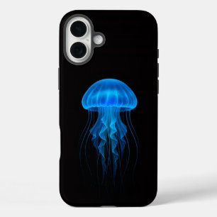 Schwarze 4 Luxe iPhone 16 Plus Hülle Mate, Blaue Q