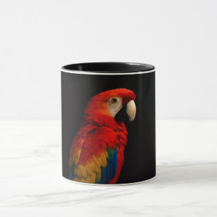 Schwarze 4 Luxe Kombitasse mit Scharlachrotem Papa Tasse