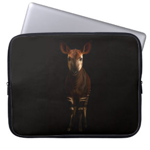 Schwarze 4 Luxe-Laptoptasche, Forest Okapi Laptopschutzhülle