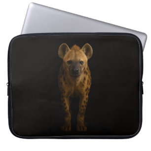 Schwarze 4 Luxe-Laptoptasche, wilde Tüpfelhyäne Laptopschutzhülle